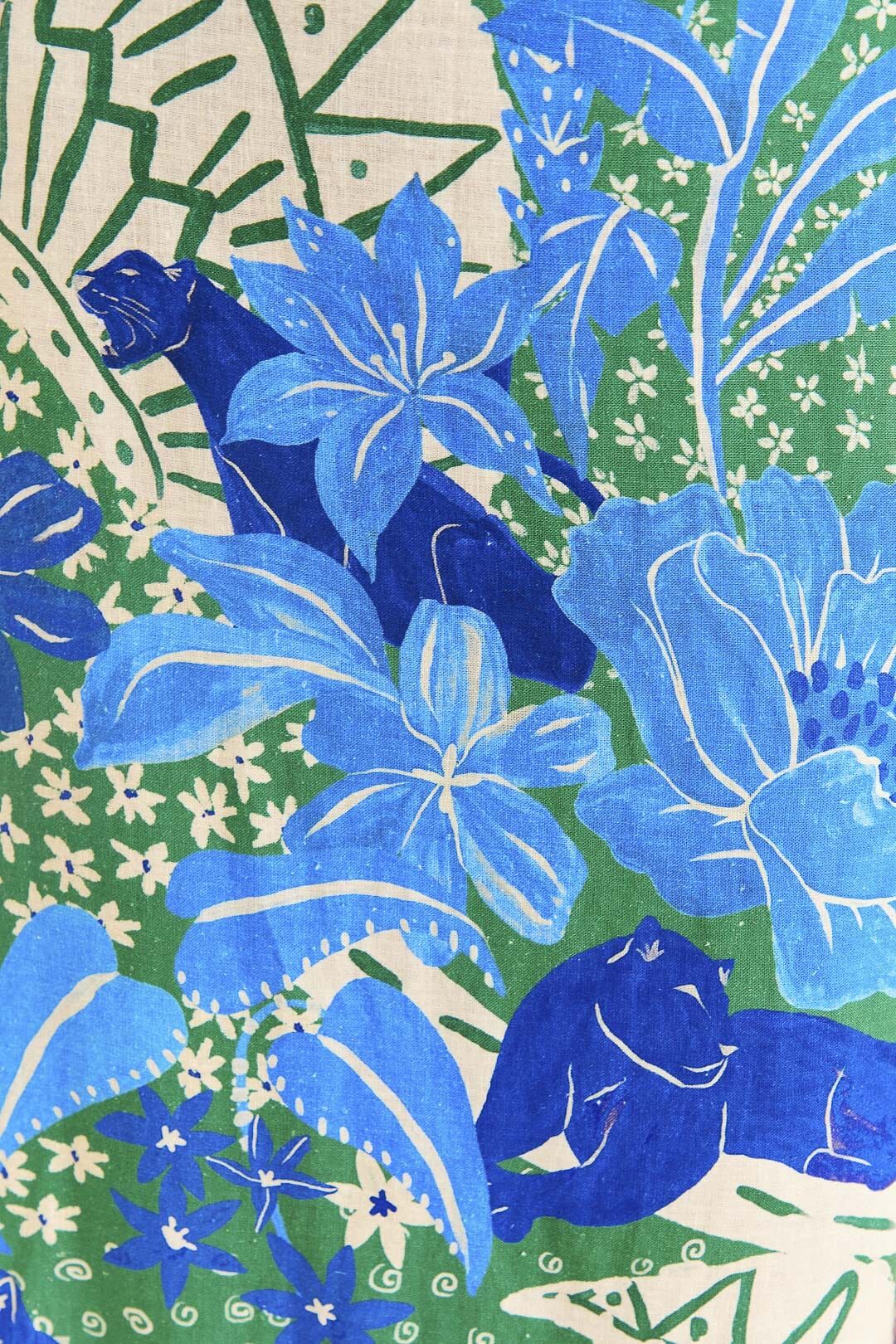 Green Jungle Panther Midi Dress sold by FARM Rio product image thumbnail 5