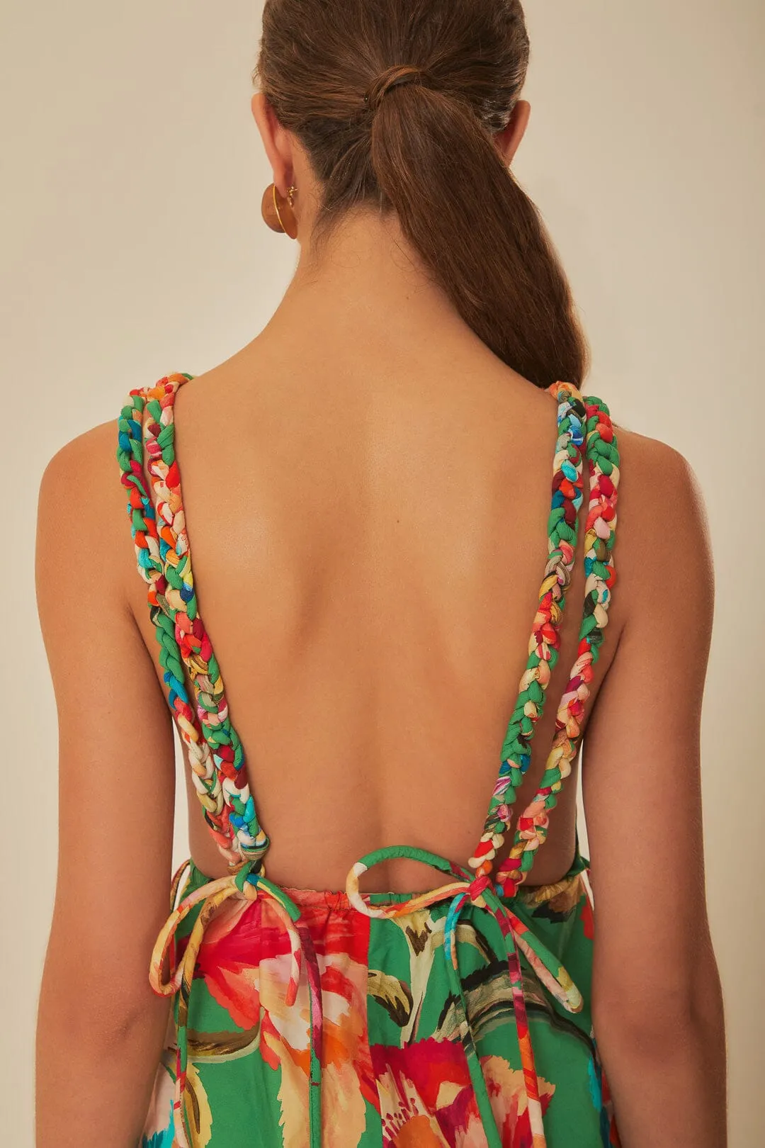 Green Tropicart Sleeveless Midi Dress sold by FARM Rio product image thumbnail 5