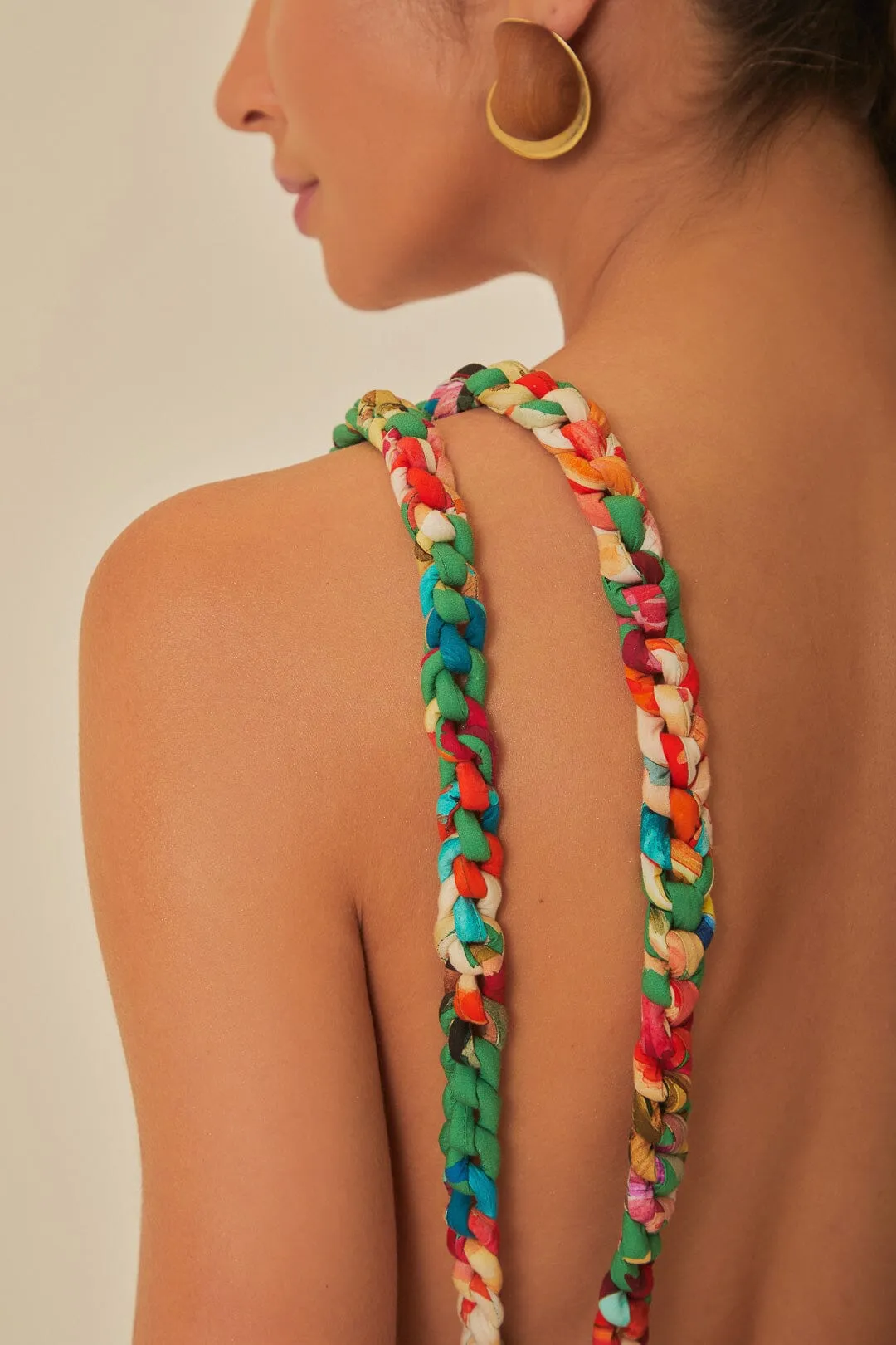 Green Tropicart Sleeveless Midi Dress sold by FARM Rio product image thumbnail 3