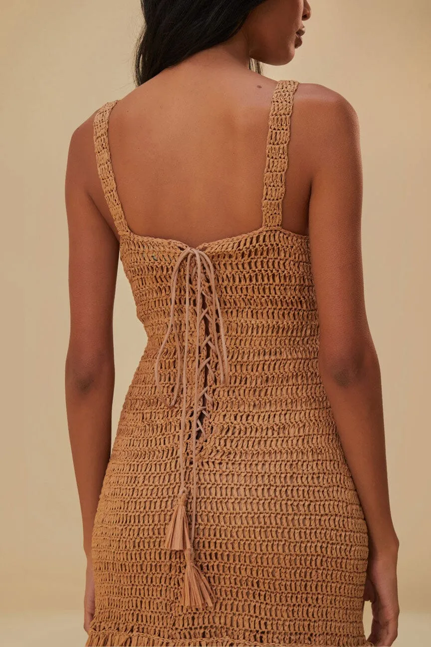 Raffia Cut-Out Midi Dress sold by FARM Rio product image thumbnail 5