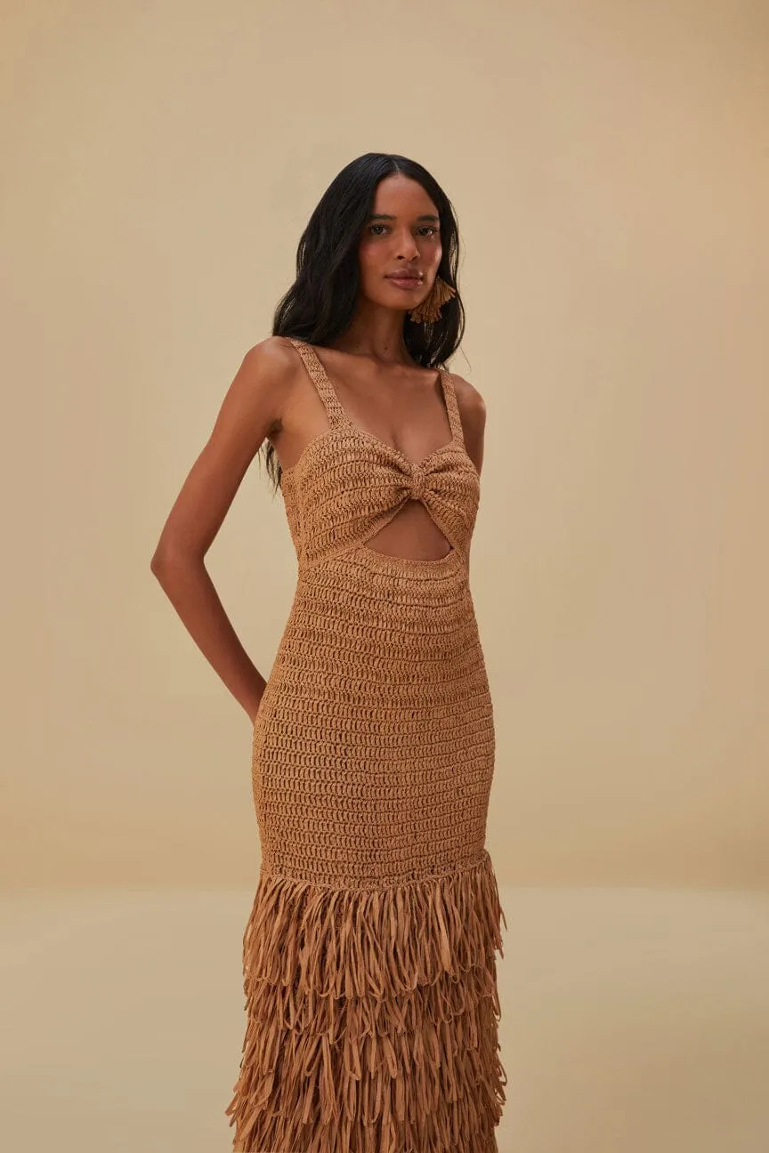 Raffia Cut-Out Midi Dress sold by FARM Rio product image thumbnail 2