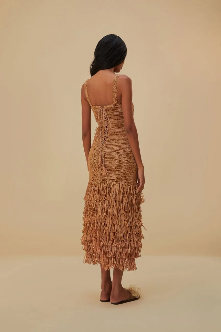 Raffia Cut-Out Midi Dress sold by FARM Rio product image thumbnail 3