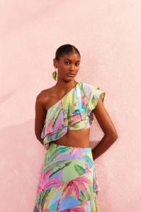 Beach Vibe One Shoulder Top sold by FARM Rio