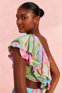 Beach Vibe One Shoulder Top sold by FARM Rio