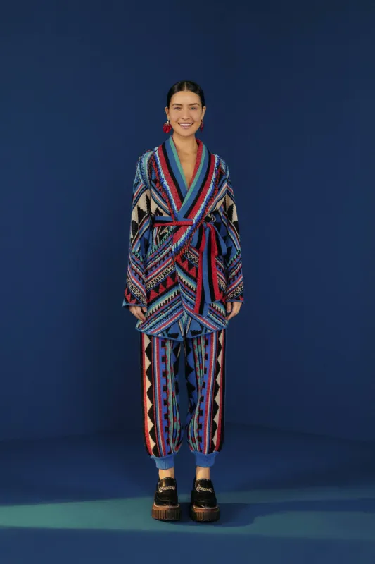 Julie Stripes Embroidered Cardigan sold by FARM Rio