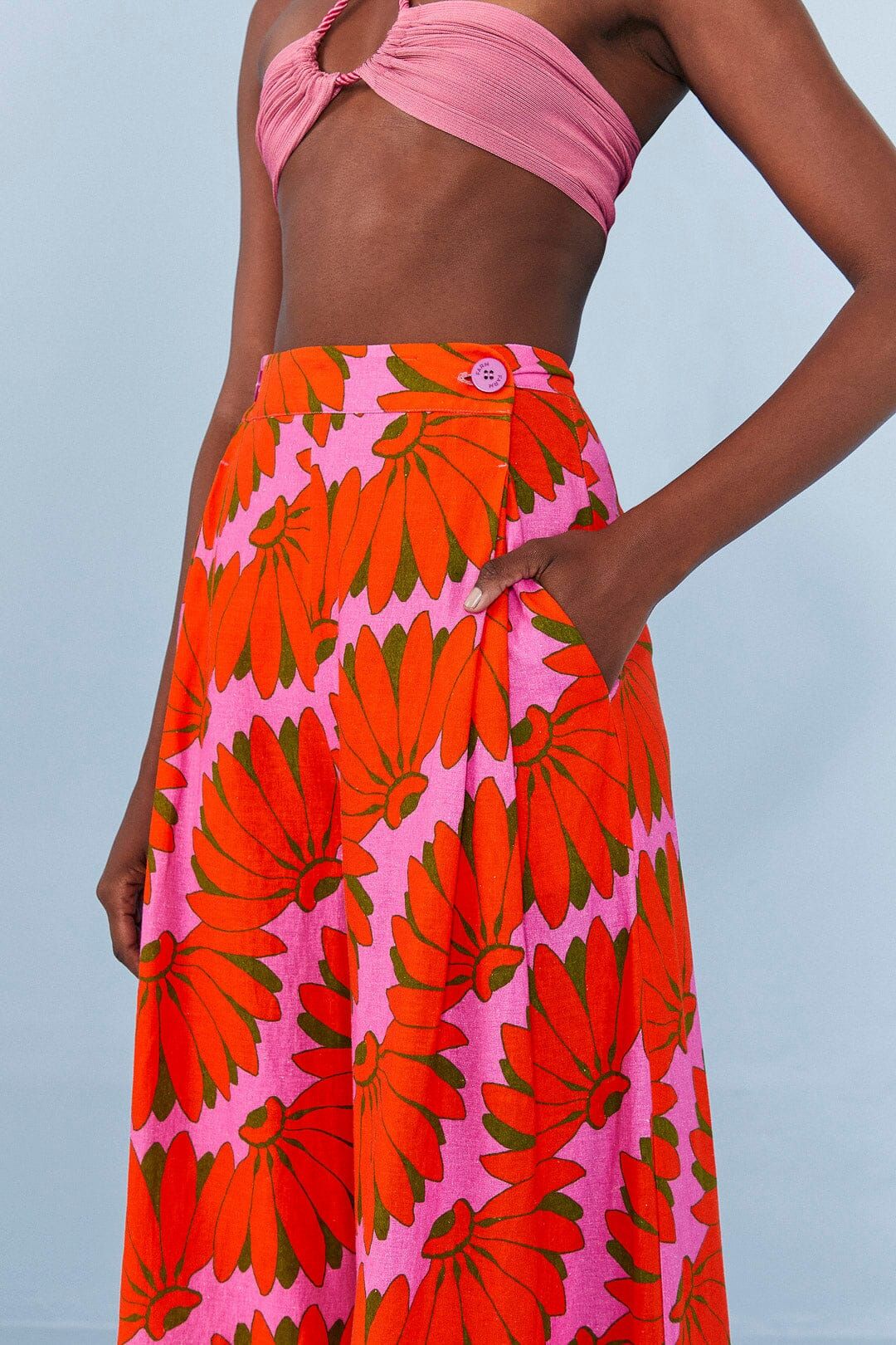 Pink Copacabana Pants sold by FARM Rio product image thumbnail 3