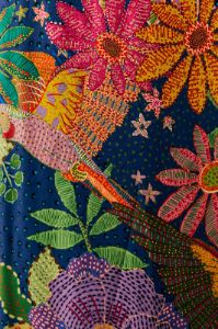 Navy Cool Macaw Maxi Dress sold by FARM Rio