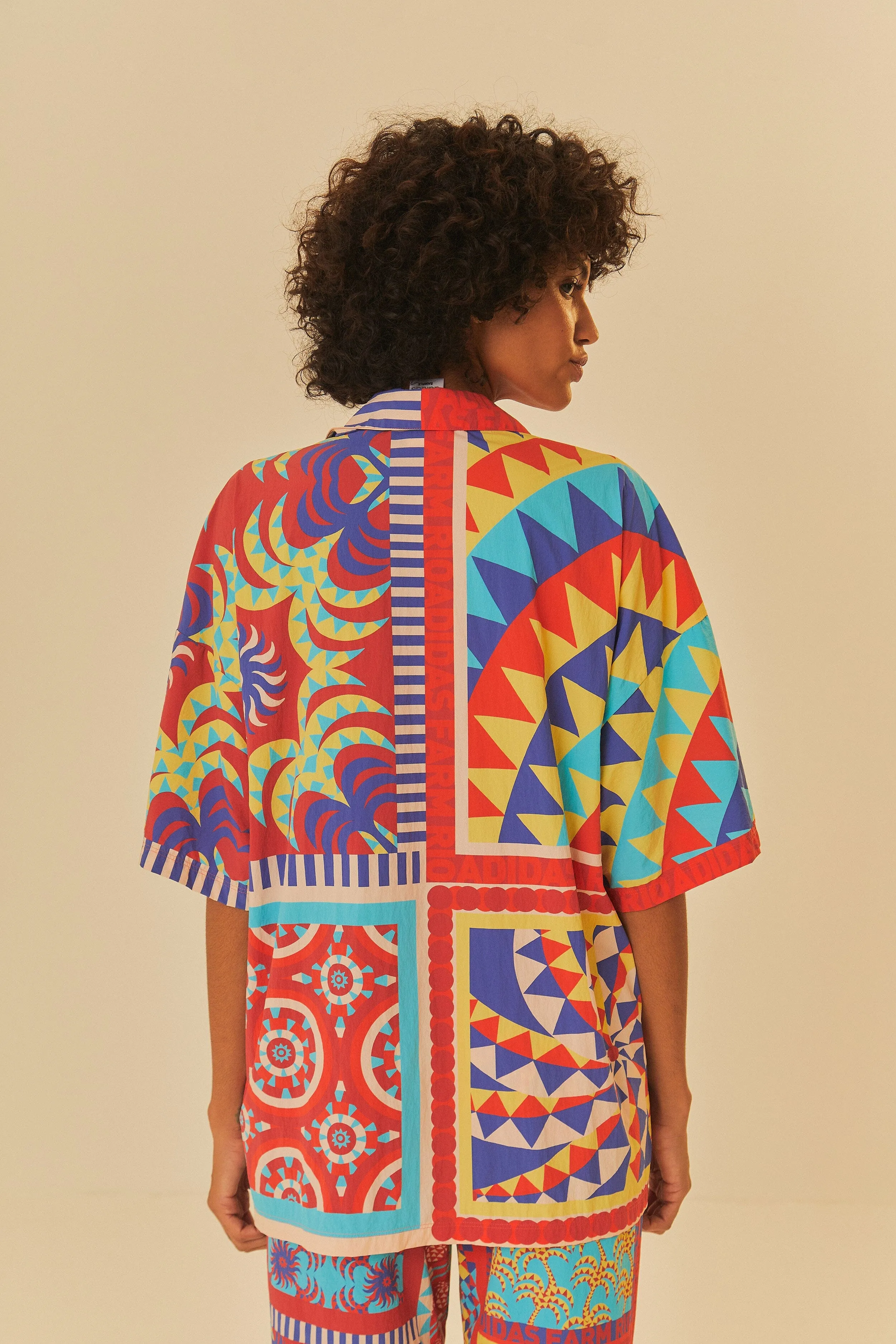 Adidas Farm Solar Kaleidoscope Blue Top sold by FARM Rio product image thumbnail 4