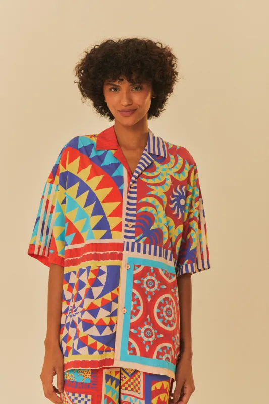 Adidas Farm Solar Kaleidoscope Blue Top sold by FARM Rio