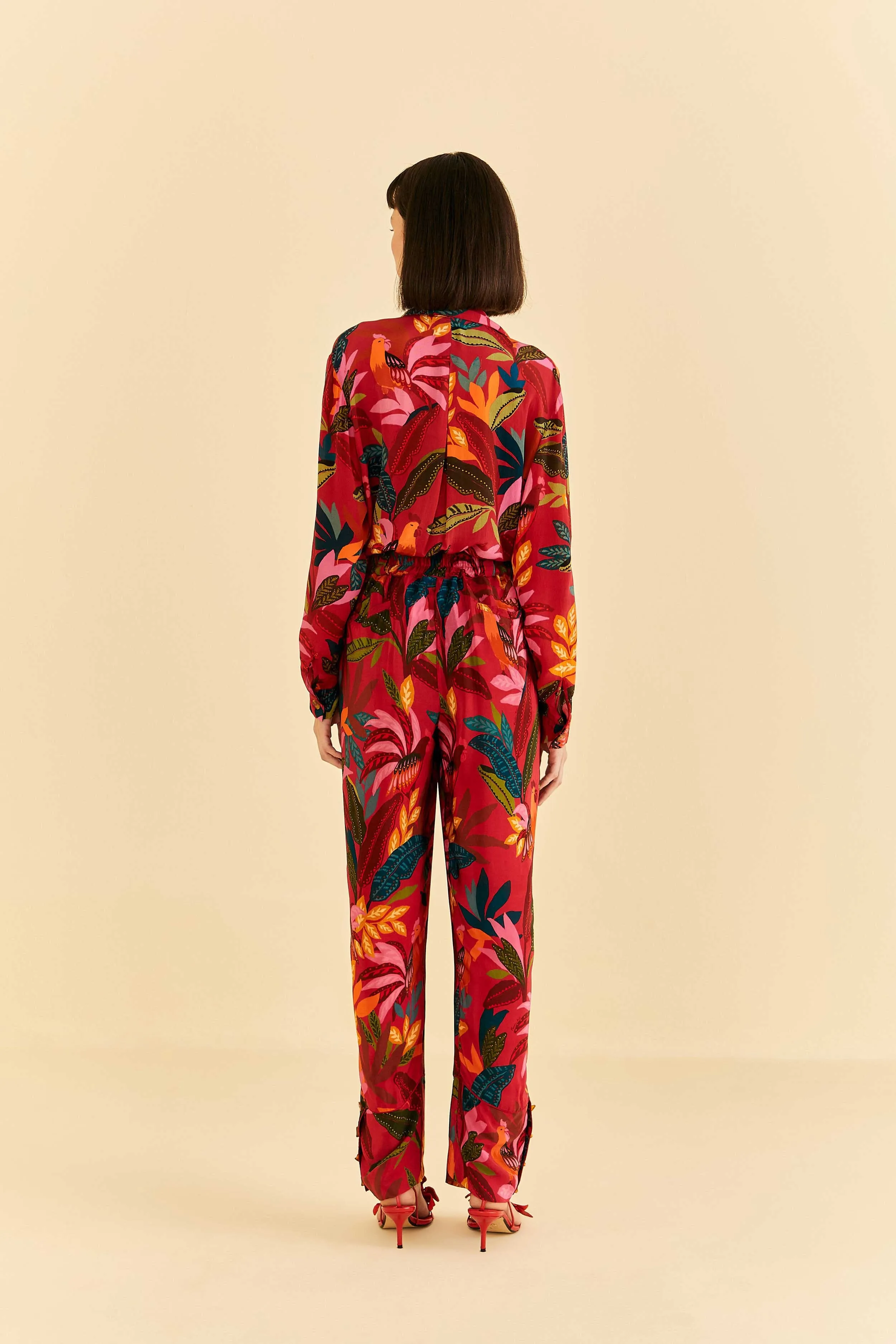 Red Rooster Leaves Pants sold by FARM Rio product image thumbnail 4