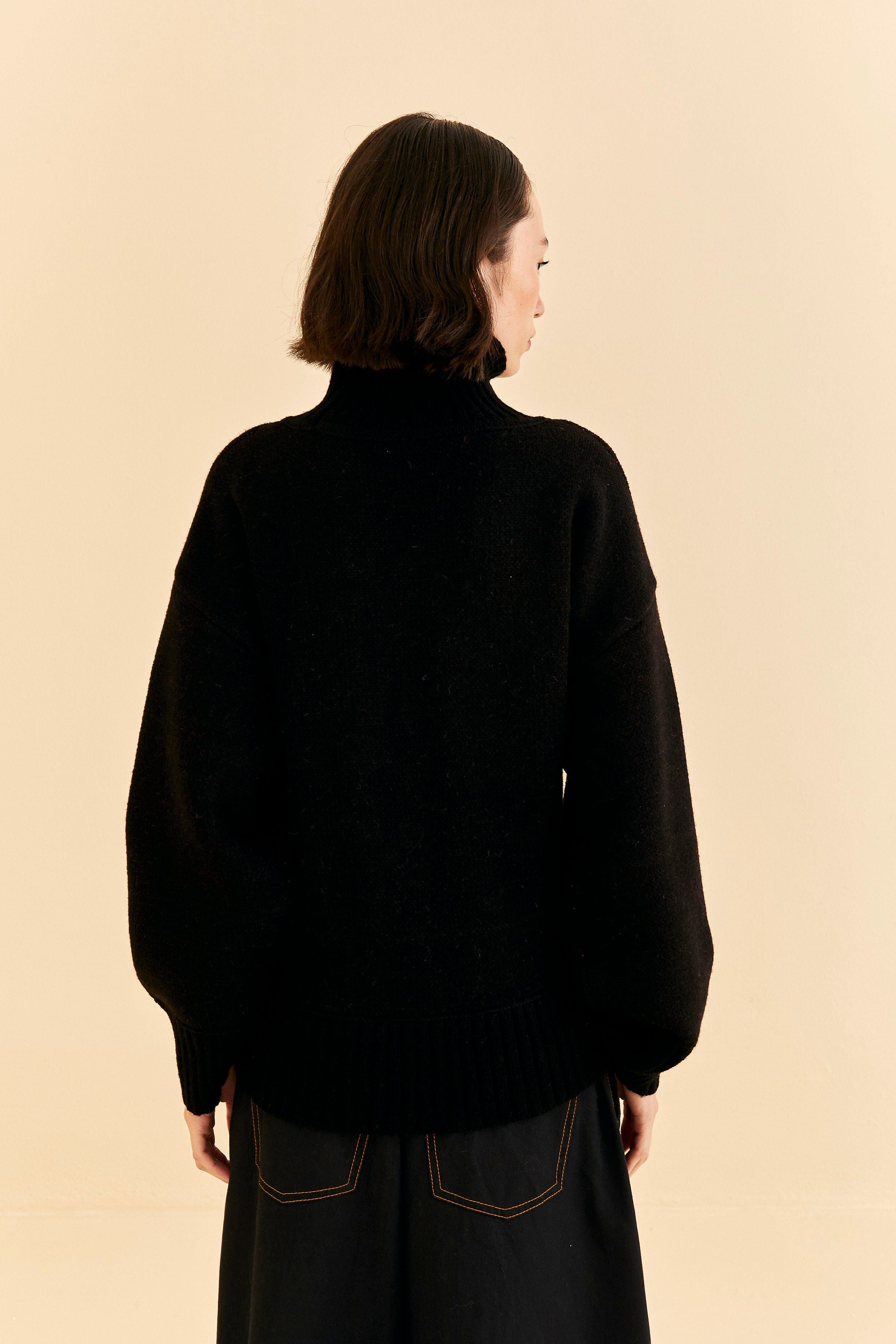Black Peixe Knit Sweater sold by FARM Rio product image thumbnail 4
