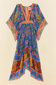 Blue Pineapple Garden Kaftan Maxi Dress sold by FARM Rio
