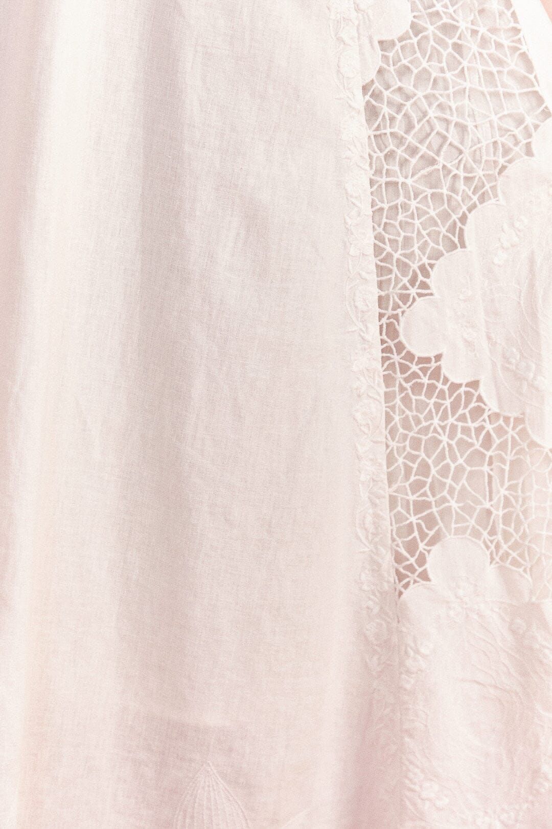 Off-White Embroidered Midi Dress sold by FARM Rio product image thumbnail 5
