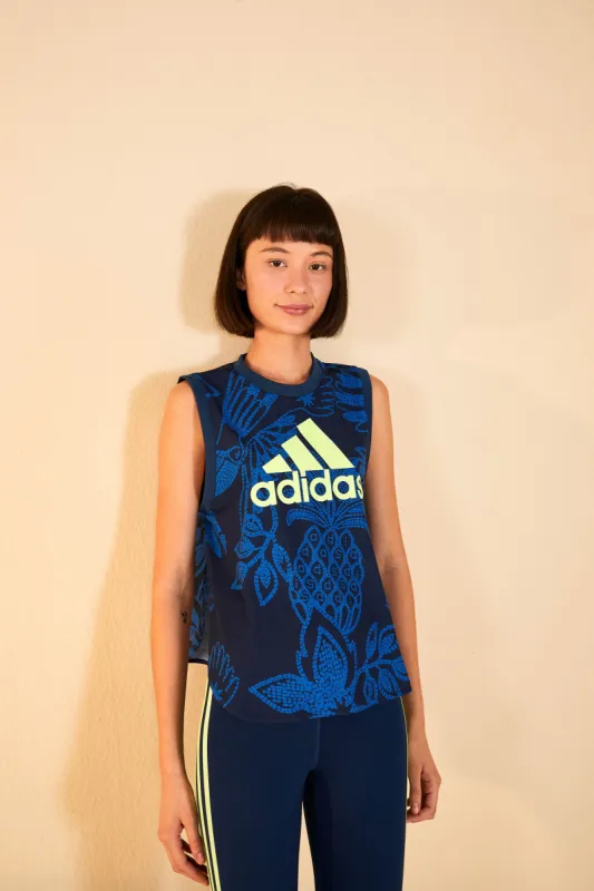 ADIDAS FARM Tank Top Blue sold by FARM Rio