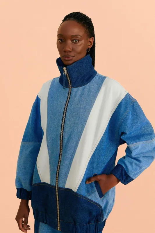 Patchwork Denim Jacket sold by FARM Rio