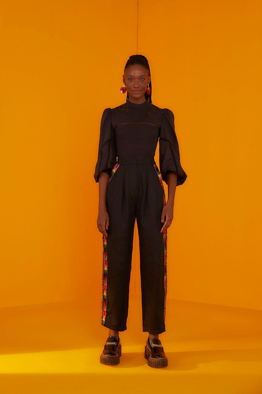 Black Lace Blouse sold by FARM Rio product image thumbnail 4