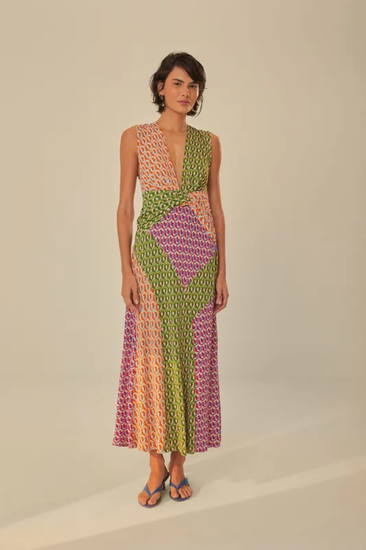 Mixed Cashew Knot Maxi Dress sold by FARM Rio