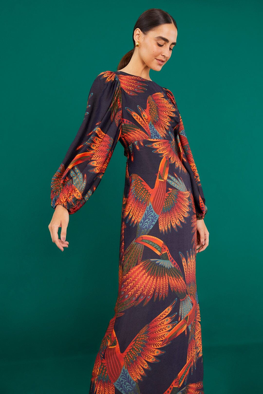 Arabesque Toucans Midi Dress sold by FARM Rio product image thumbnail 3