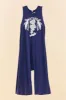 Navy Blue Nature Organic Cotton Jumpsuit sold by FARM Rio