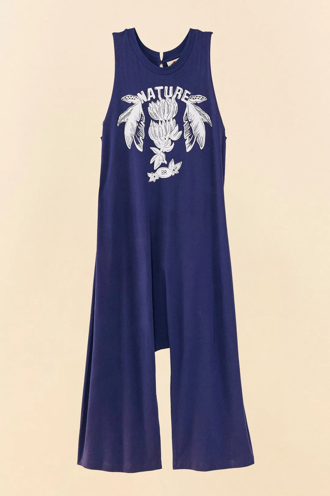 Navy Blue Nature Organic Cotton Jumpsuit sold by FARM Rio product image thumbnail 5