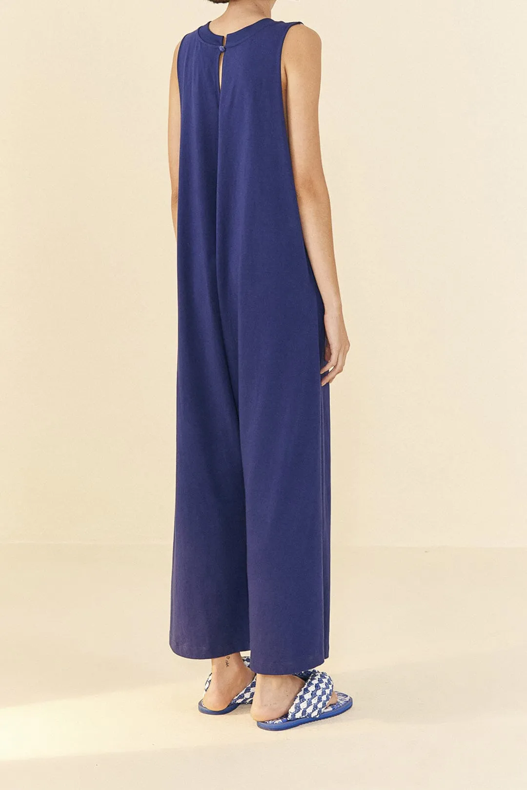 Navy Blue Nature Organic Cotton Jumpsuit sold by FARM Rio product image thumbnail 3