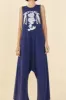 Navy Blue Nature Organic Cotton Jumpsuit sold by FARM Rio