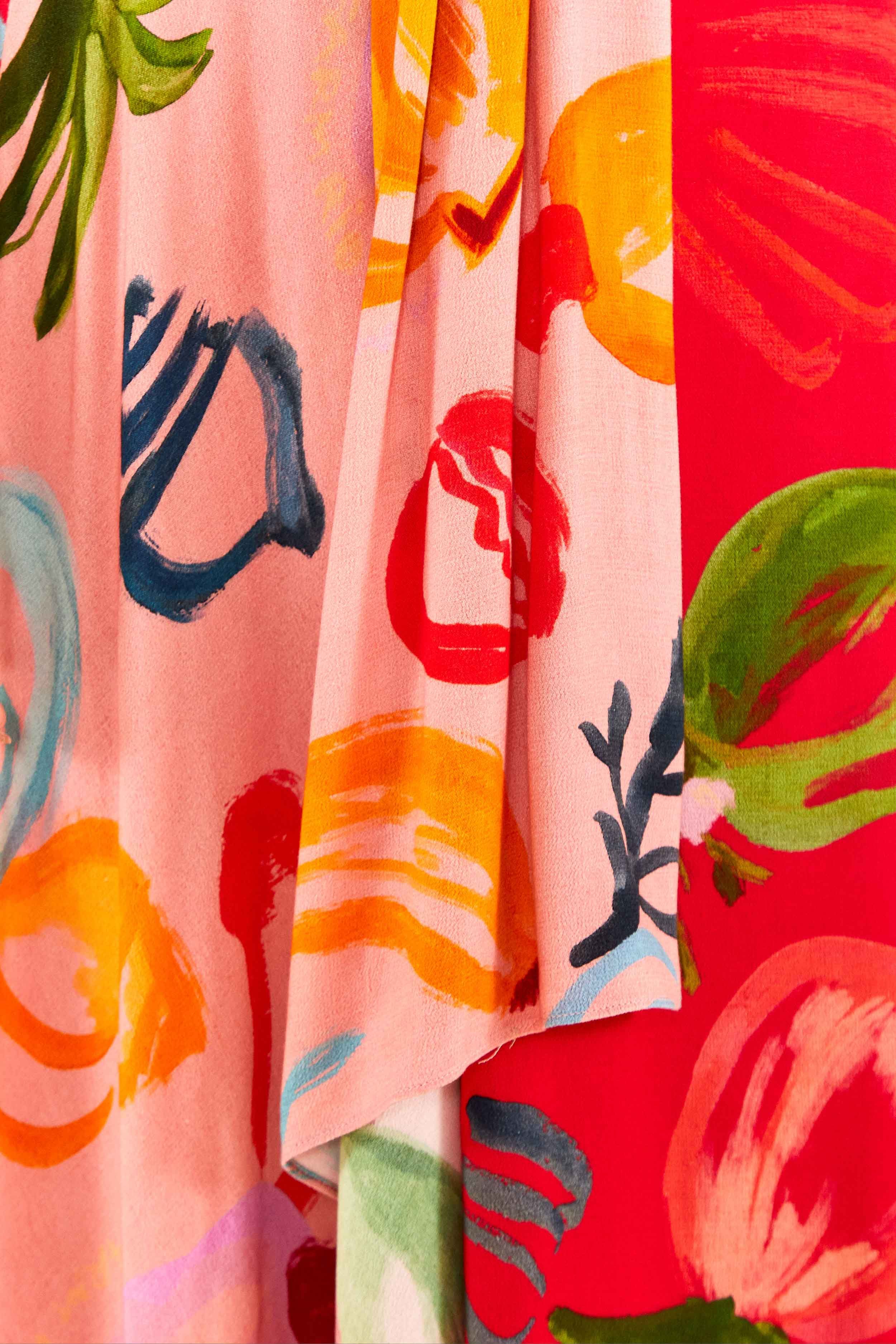 Red Mixed Fruits Ocean Maxi Skirt sold by FARM Rio product image thumbnail 6