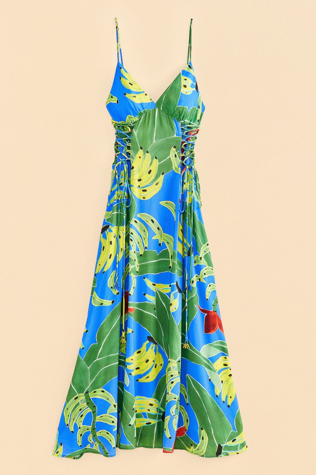 Blue Banana Leaves Sleeveless Maxi Dress sold by FARM Rio product image thumbnail 6
