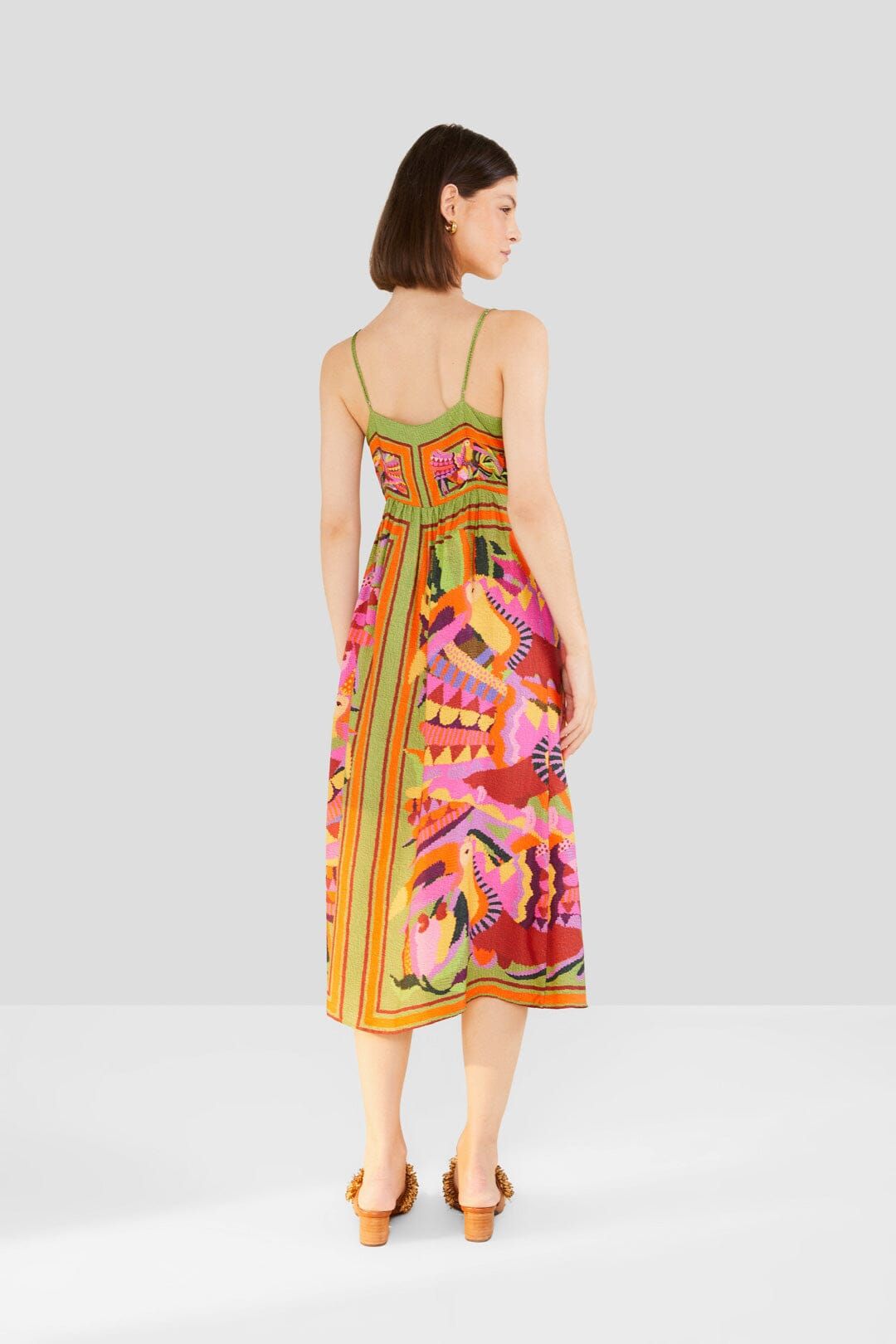 Toucans Scarf Lenzing™ Ecovero™ Viscose Midi Dress sold by FARM Rio product image thumbnail 2