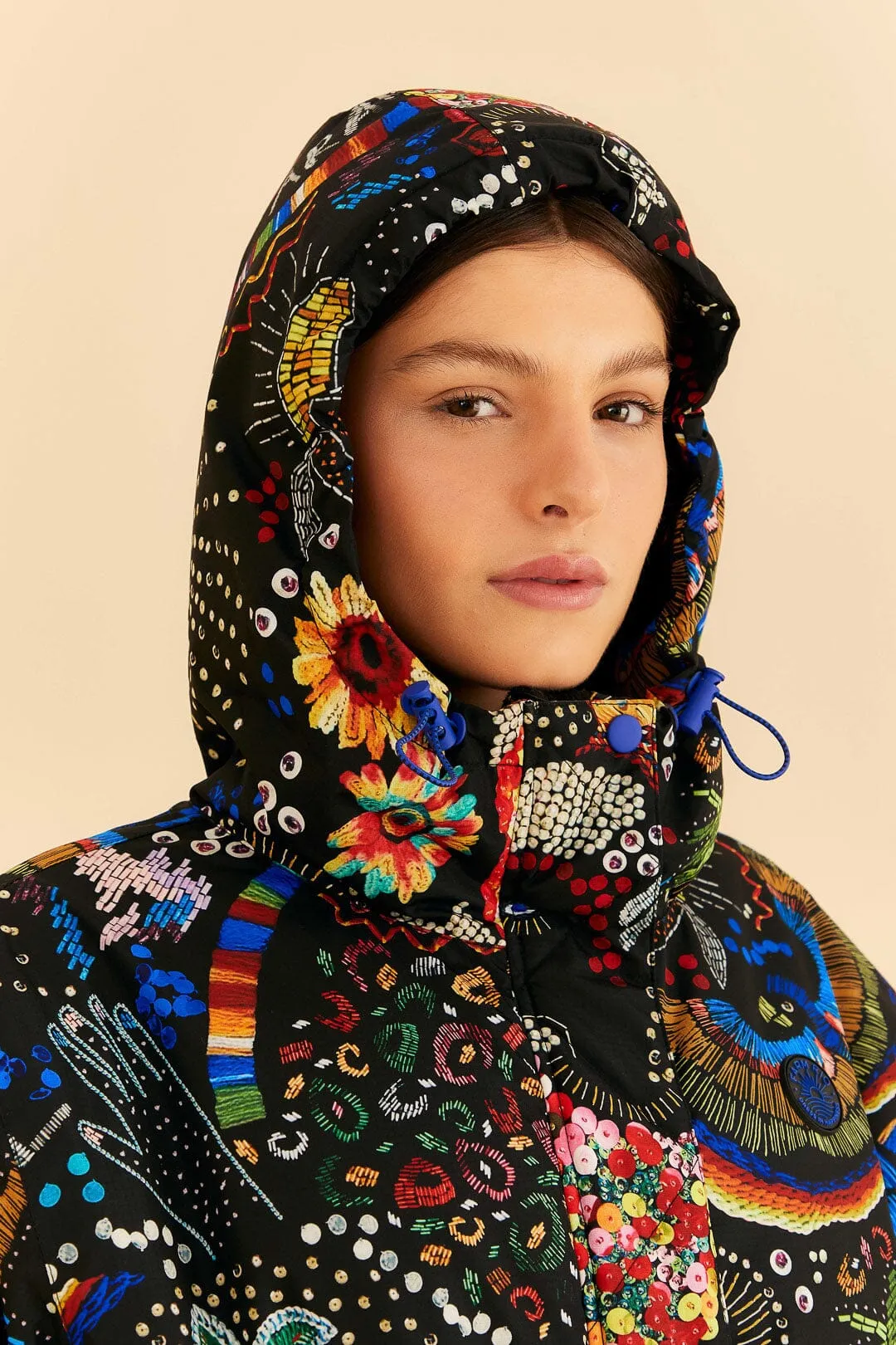 Black Borogodo Ski Jacket sold by FARM Rio product image thumbnail 3