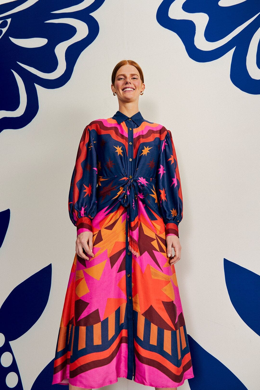 Graphic Scarves Lenzing™ Ecovero™ Viscose Midi Dress sold by FARM Rio