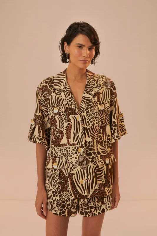 Sand Safari Shirt sold by FARM Rio