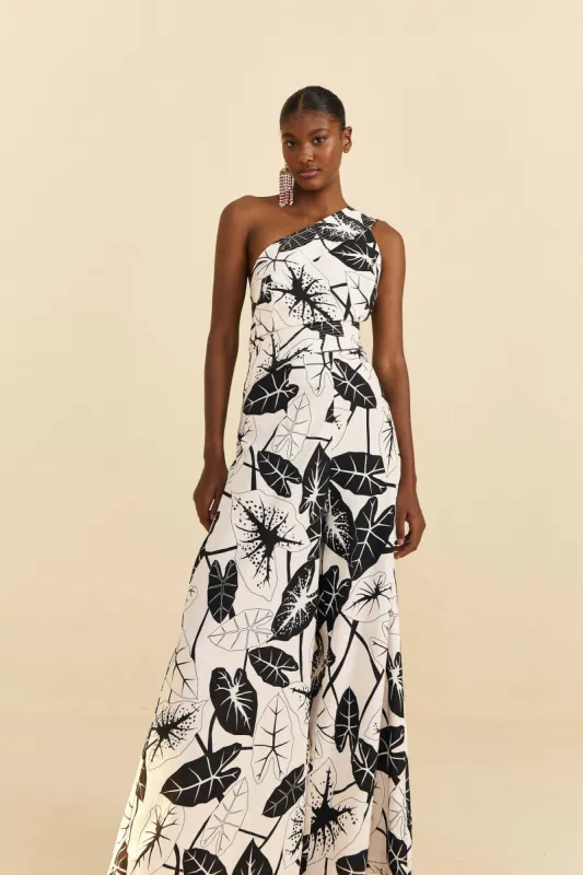 Off-White Graphic Leaves Jumpsuit sold by FARM Rio