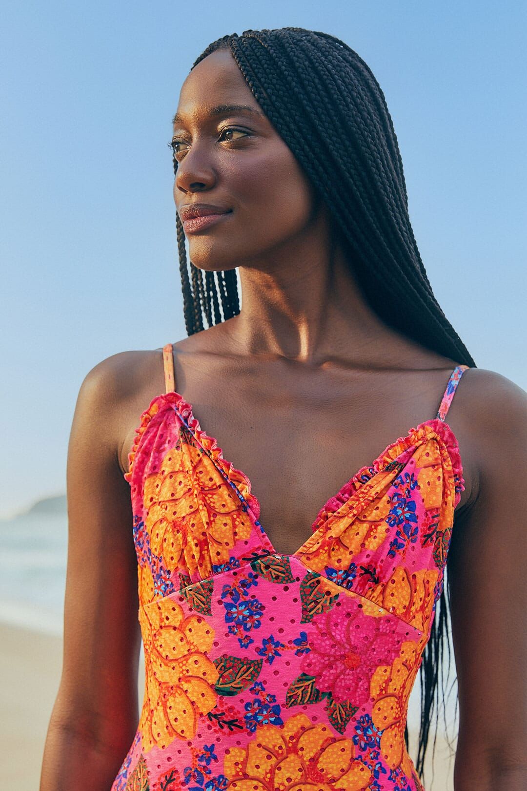 Pink Flowers Garden One Piece Swimsuit sold by FARM Rio product image thumbnail 3