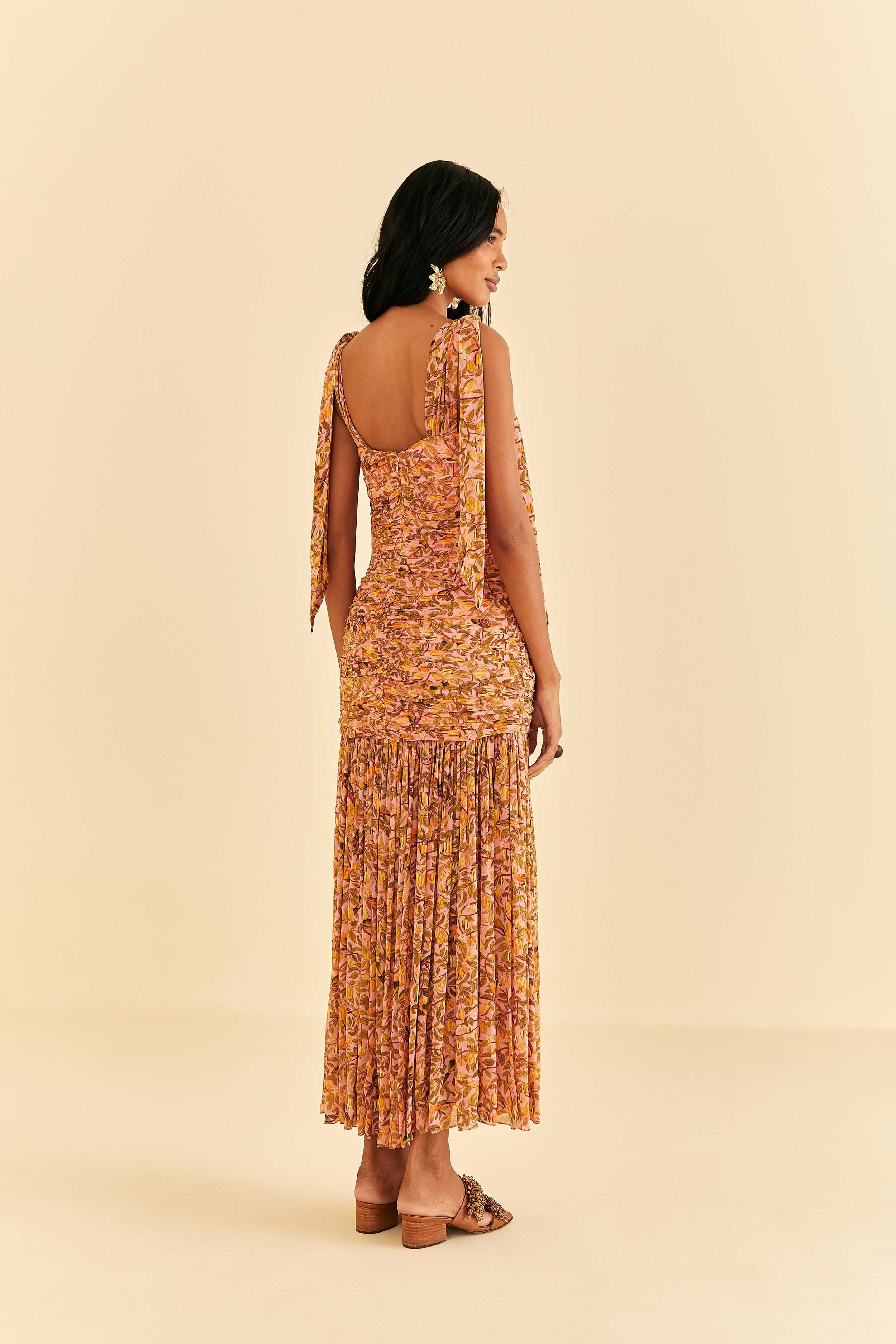Light Pink Star Fruit Midi Dress | Parallel