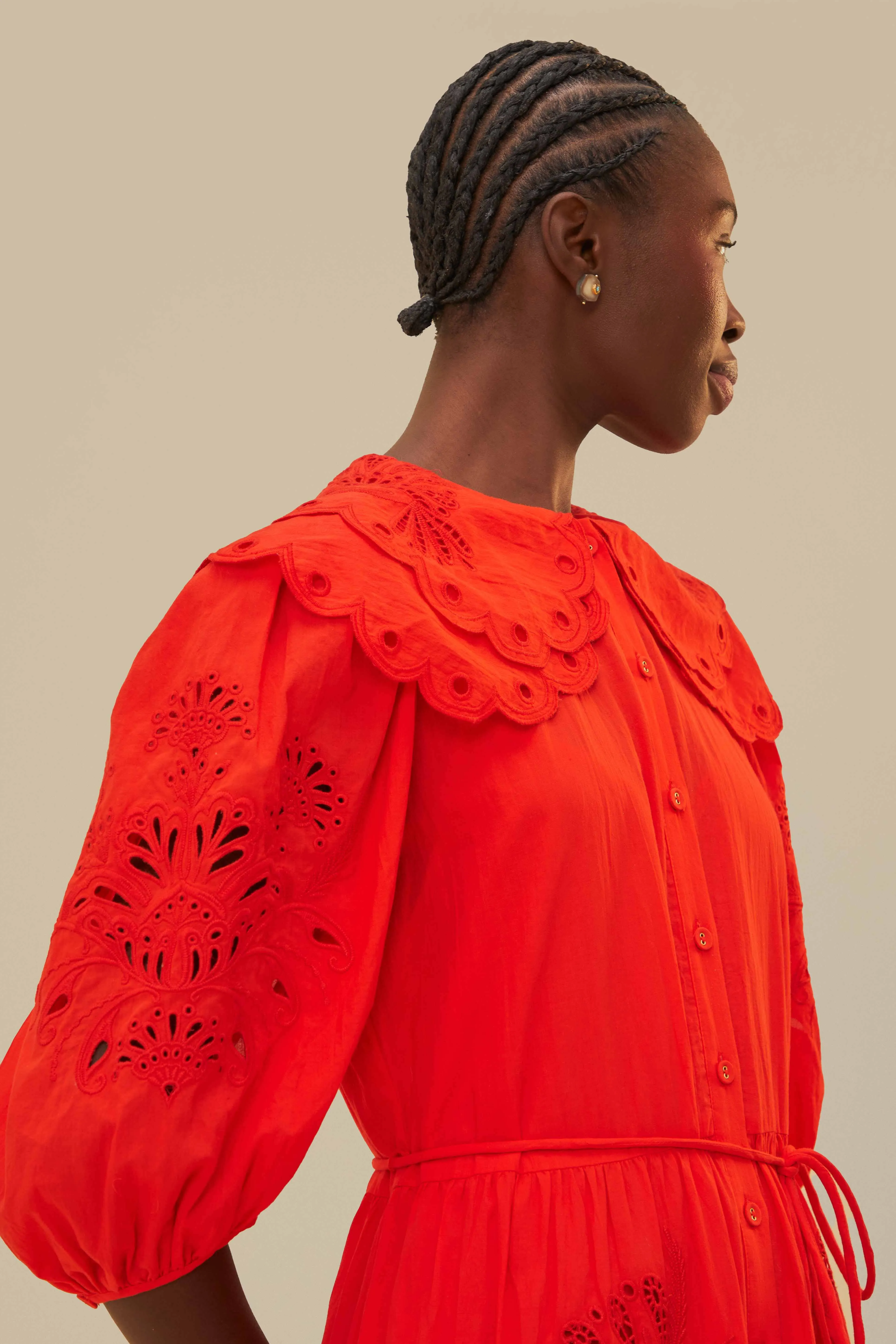 Red Humming Bird Richelieu Maxi Dress sold by FARM Rio product image thumbnail 3