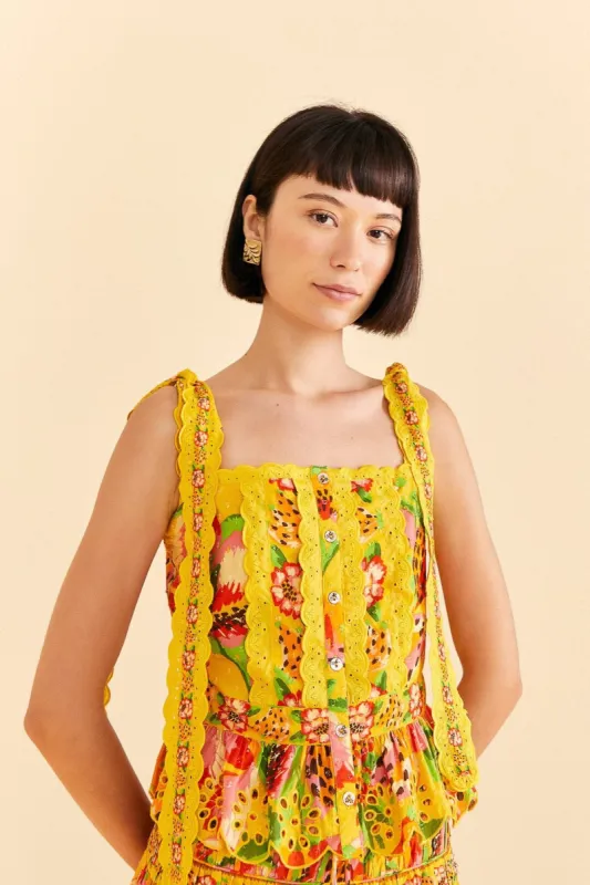 Yellow Fruits Paradise Blouse sold by FARM Rio