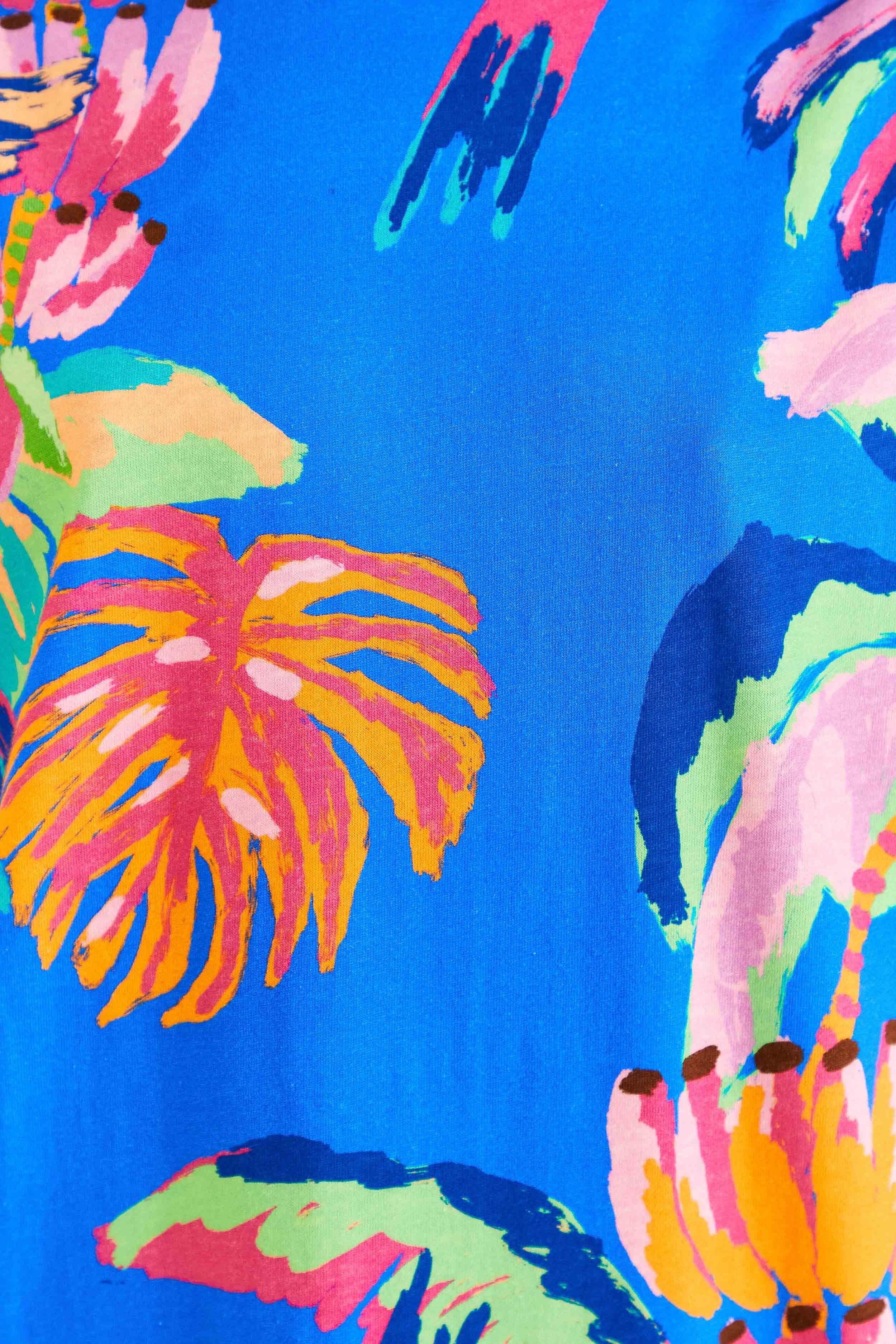 Blue Painted Jungle T-Shirt Dress sold by FARM Rio product image thumbnail 5