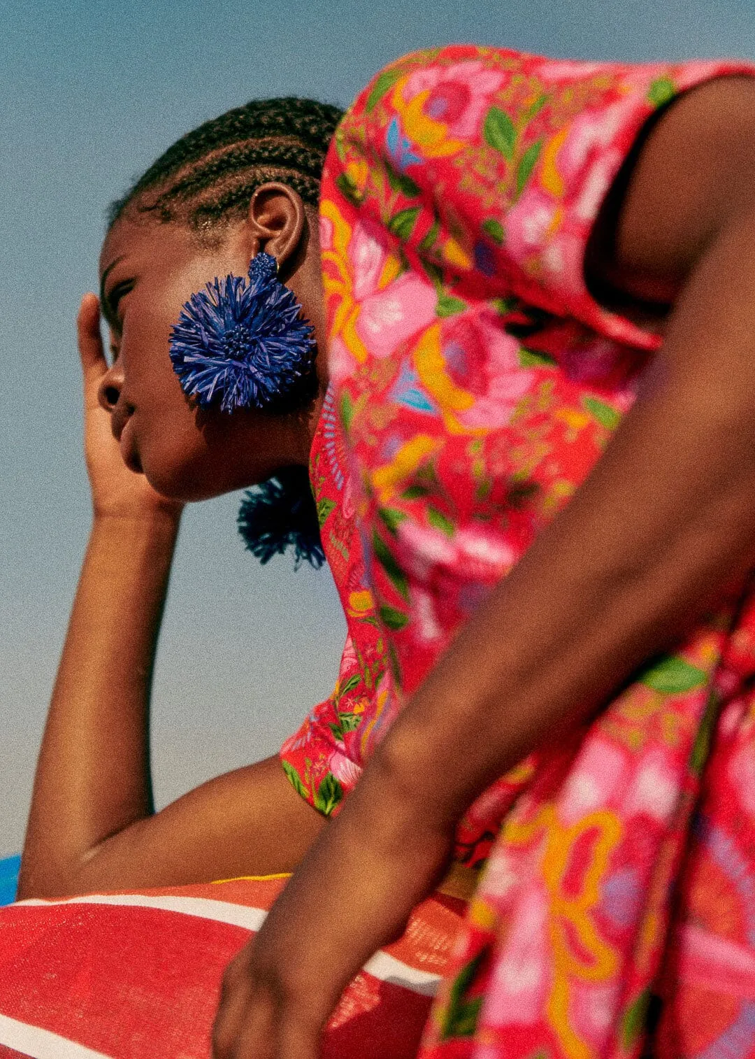 Macaw Flowers Red Pippa Midi Dress sold by FARM Rio product image thumbnail 5