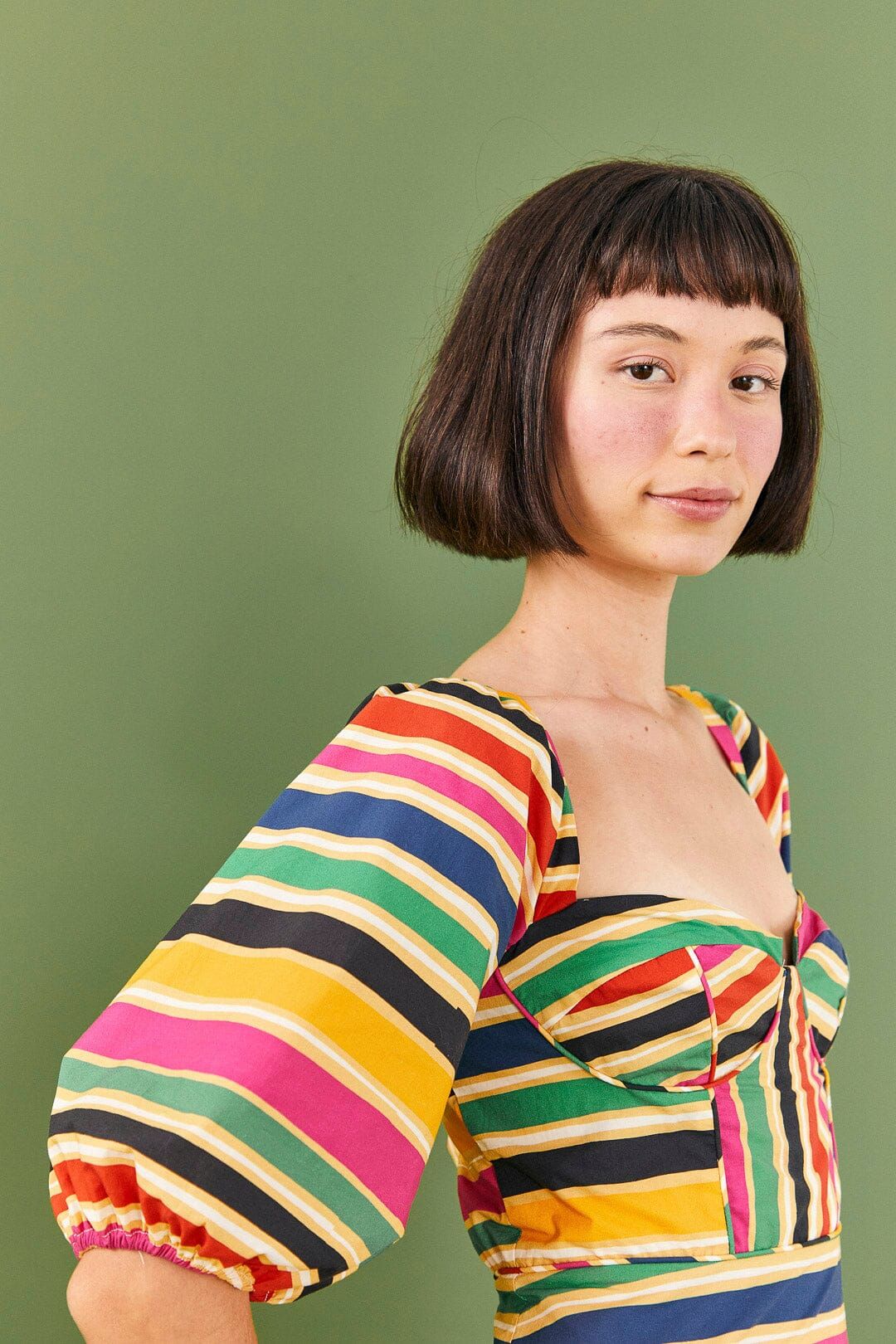 Rainbow Stripes Midi Dress sold by FARM Rio product image thumbnail 3