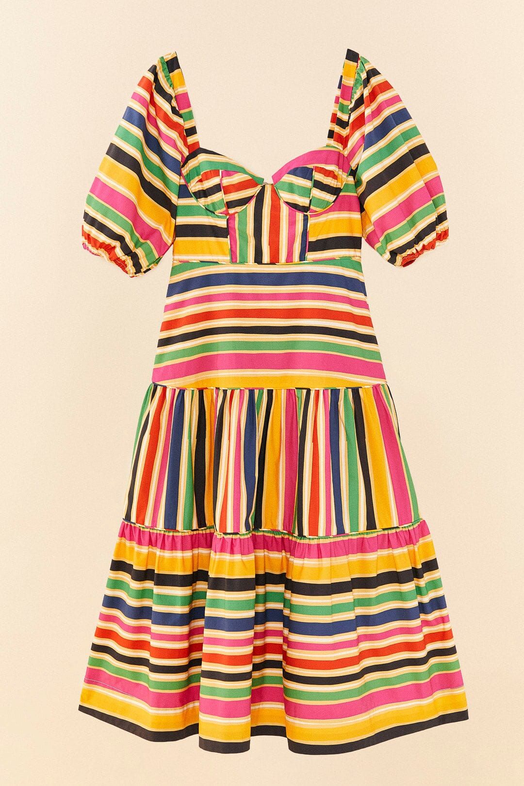 Rainbow Stripes Midi Dress sold by FARM Rio product image thumbnail 6