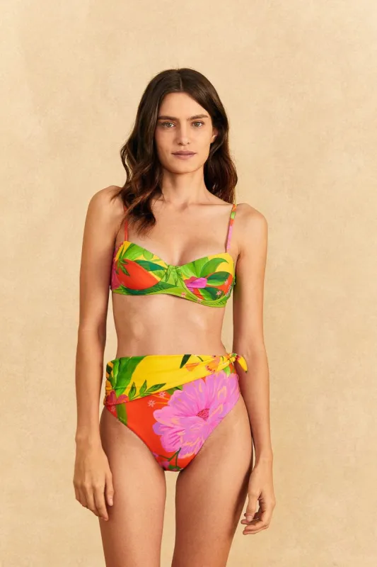 Romantic Garden High Waisted Bikini Bottom sold by FARM Rio