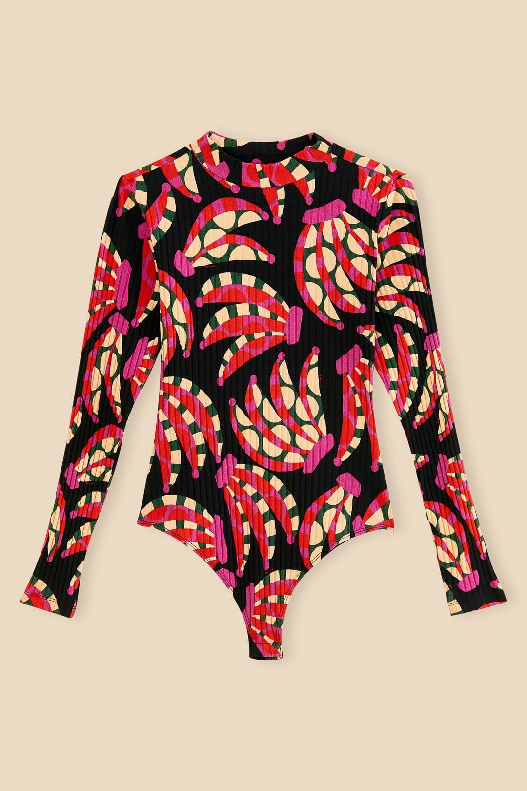 Black Banana Dots Organic Cotton Bodysuit sold by FARM Rio product image thumbnail 5