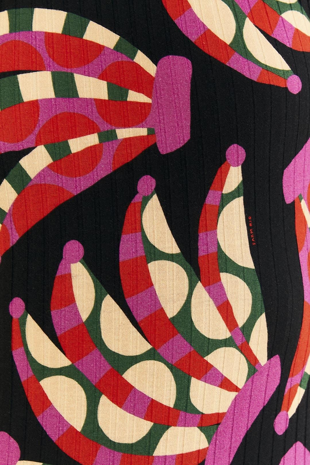 Black Banana Dots Organic Cotton Bodysuit sold by FARM Rio product image thumbnail 4