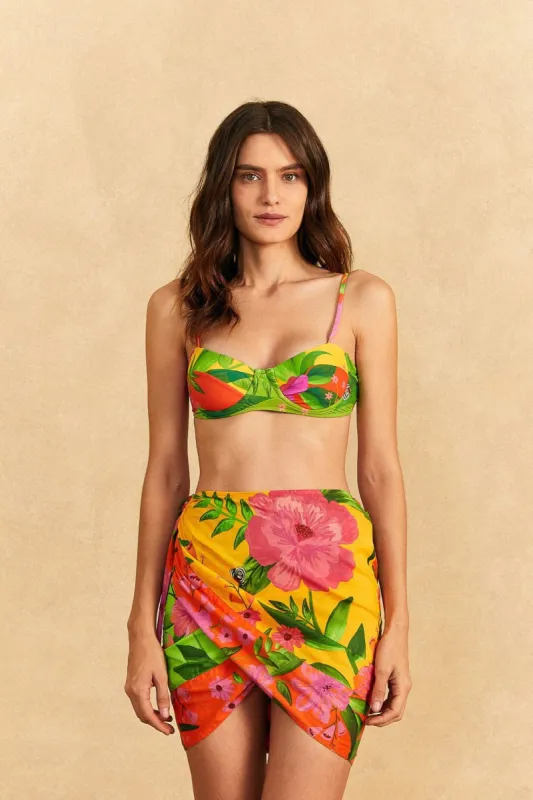 Romantic Garden Cover-Up Skirt sold by FARM Rio