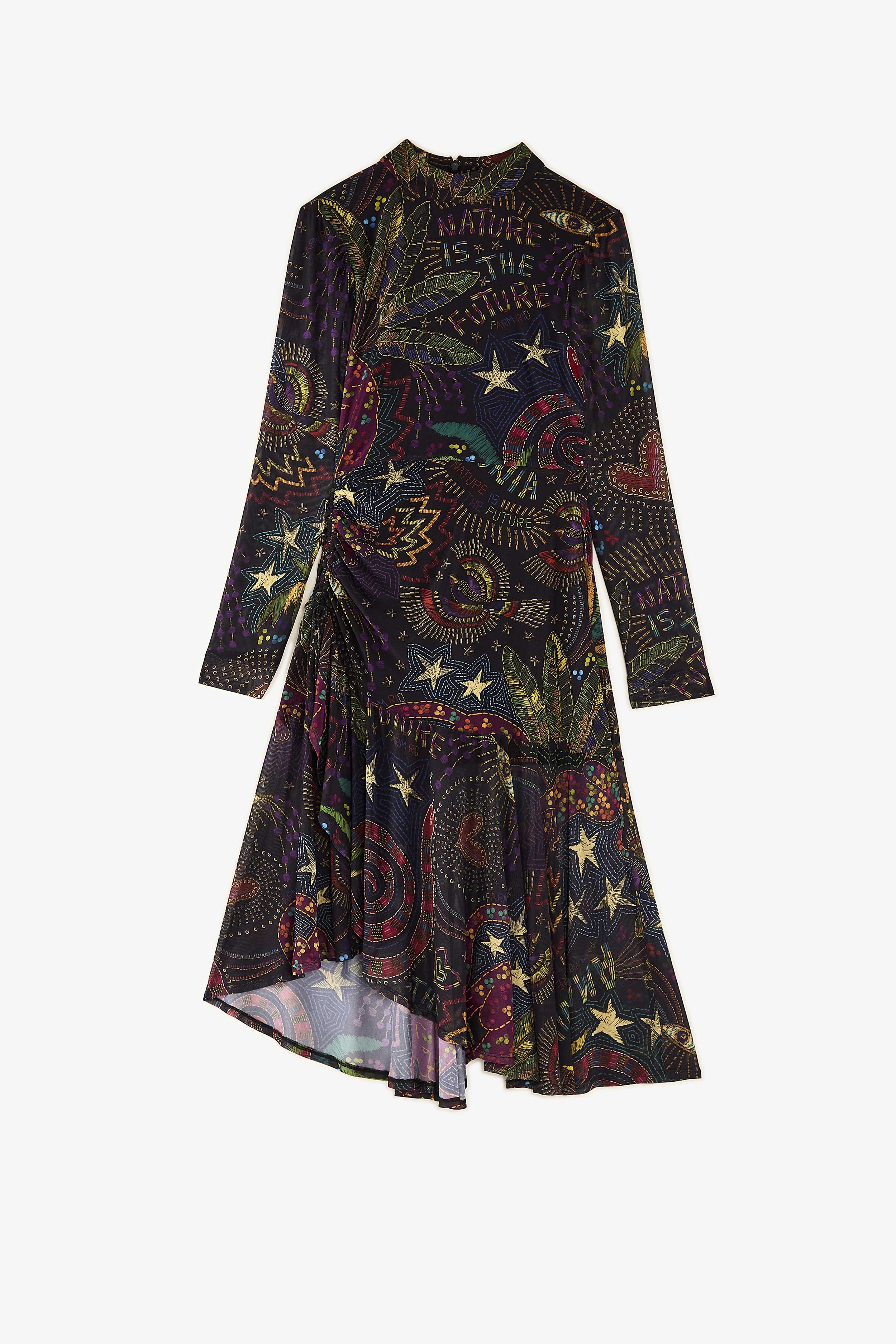 Black Amazonia Tulle Midi Dress sold by FARM Rio product image thumbnail 4