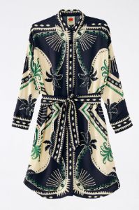 Mystic Scarf Lenzing™ Ecovero™ Viscose Shirtdress sold by FARM Rio