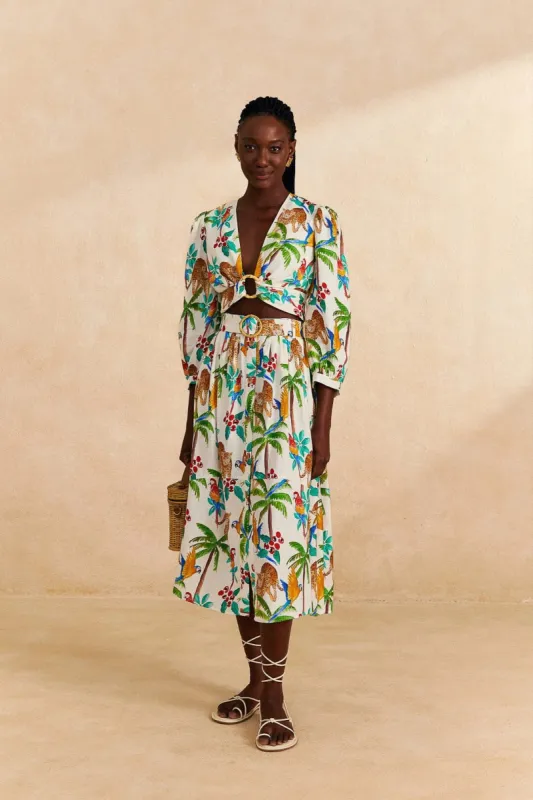 Tropical Paradise Midi Skirt sold by FARM Rio