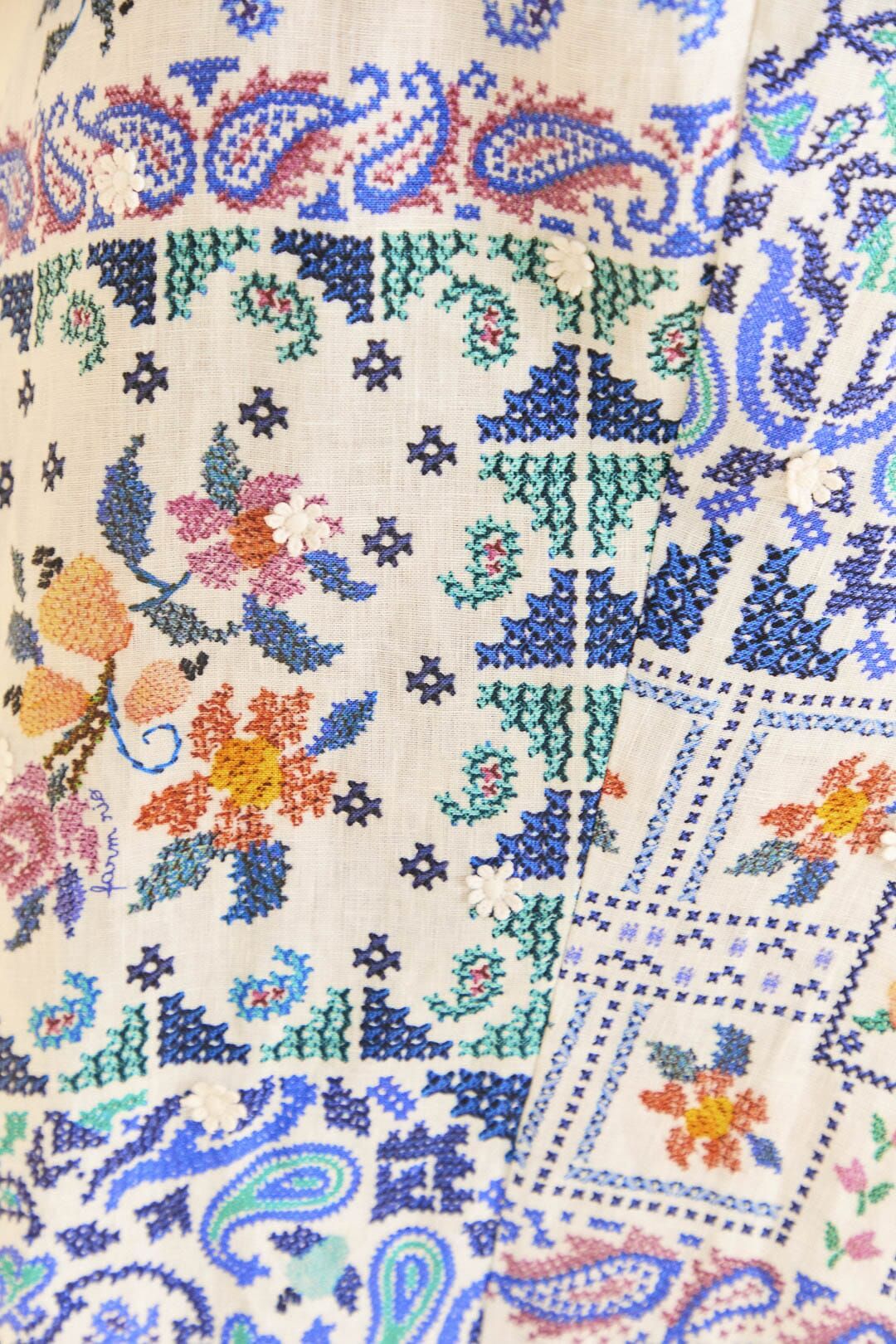 Off-White Romantic Bandanas Midi Dress sold by FARM Rio product image thumbnail 4