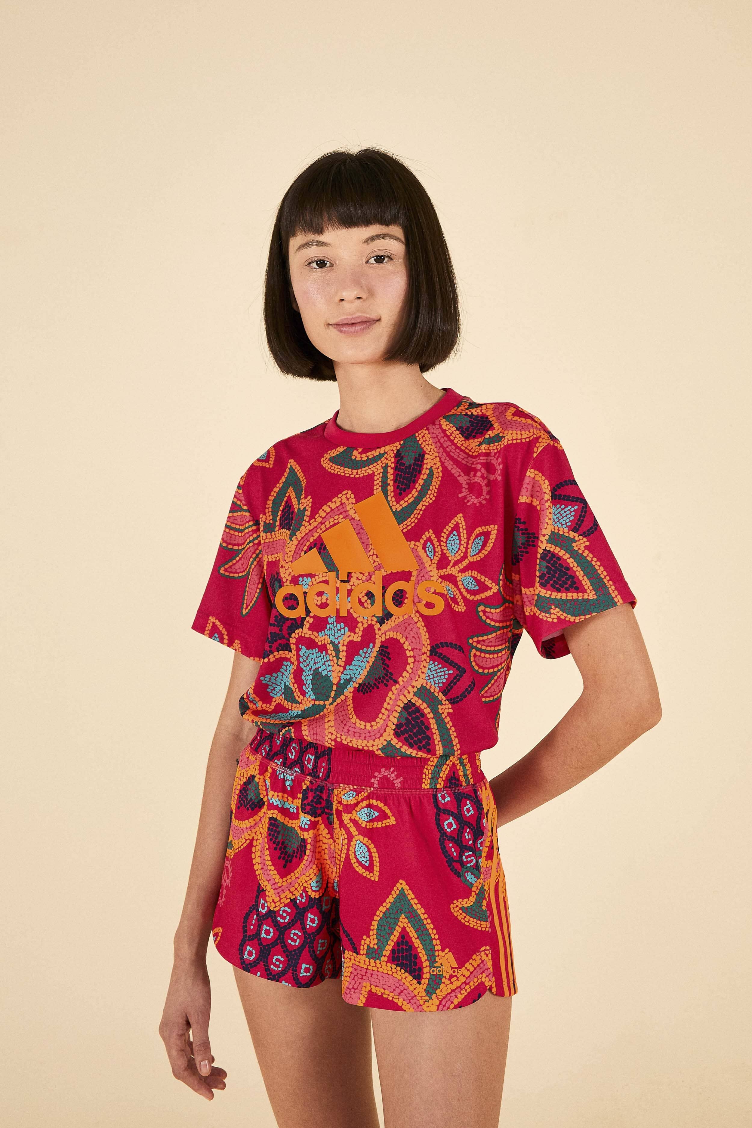 ADIDAS FARM Pacer Shorts Vivid Berry sold by FARM Rio